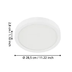 EGLO Fueva 5 Plafonnière - LED - 28.5 cm - Wit