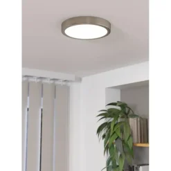 Plafondlampen-EGLO Fueva 5 Plafonnière - LED - 21 cm - Nikkelmat