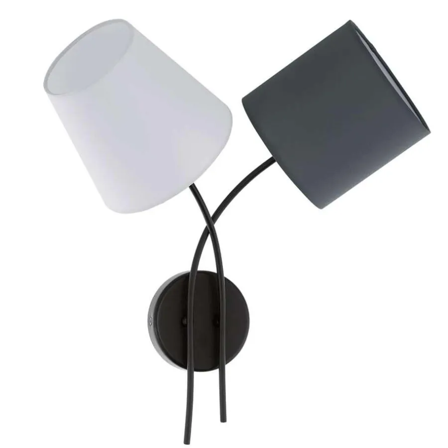 Wandlampen-EGLO hanglamp Almeida 2 - zwart