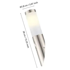 Wandlampen-EGLO Helsinki Wandlamp - E27 - 7.5 cm - RVS