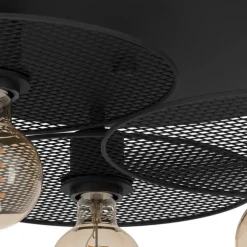 EGLO Ikeston Plafondlamp - E27 - Ø 53 cm - Zwart - Staal