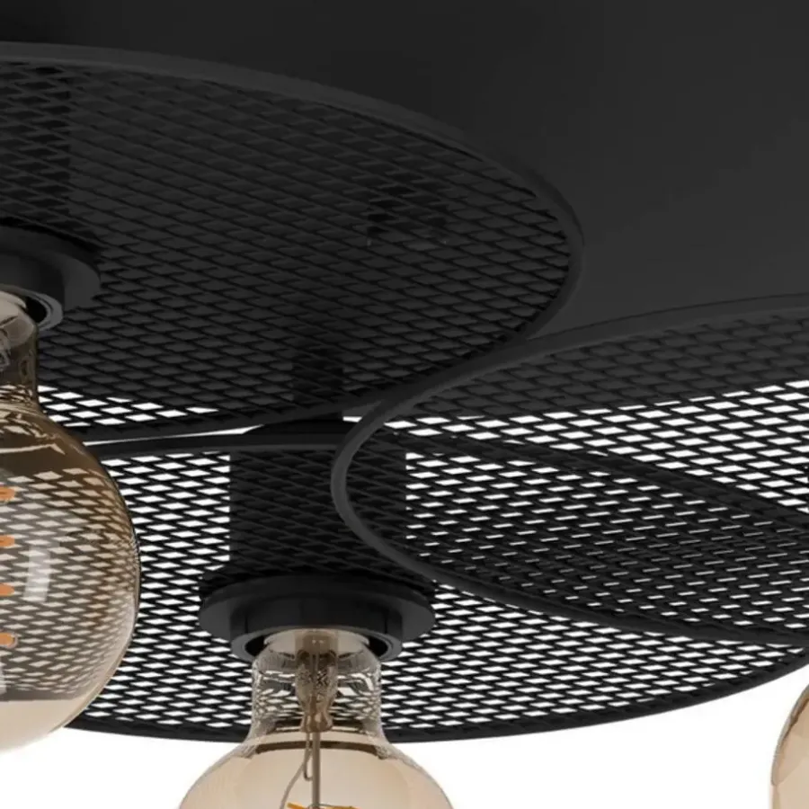 EGLO Ikeston Plafondlamp - E27 - Ø 53 cm - Zwart - Staal