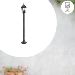 Staande Lampen-EGLO Laterna 4 Sokkellamp - Staande lamp - - E27 - 20.5 cm - Zwart
