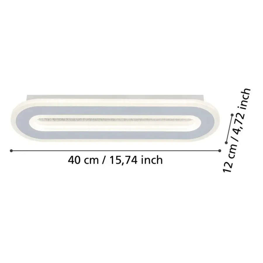 Wandlampen-EGLO Macchioni Wandlamp - LED - Kunststof - Wit