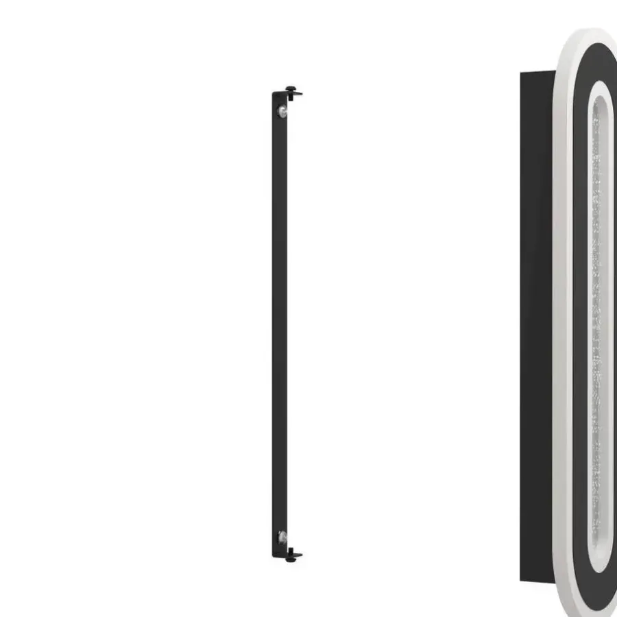 Wandlampen-EGLO Macchioni Wandlamp - LED - Kunststof - Zwart/Wit