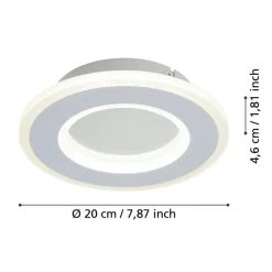 EGLO Macchioni Wandlamp - LED - Kunststof - Wit