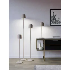 Staande Lampen-EGLO Mannera-L Staande lamp - USB-C - H 140 cm - Zand