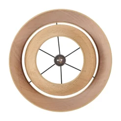 EGLO Marford Hanglamp - E27 - Ø 50 cm - Zwart/Natuur/Raffia