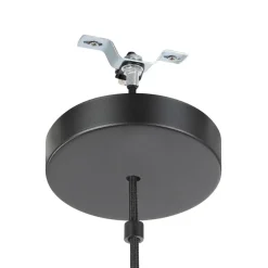 EGLO Marford Hanglamp - E27 - Ø 50 cm - Zwart/Natuur/Raffia