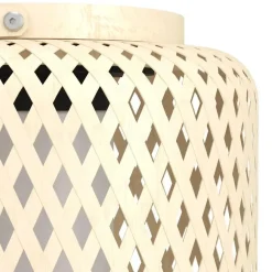 EGLO Marliano Solar Tafellamp - 24 cm - Bruin/Zwart/Wit