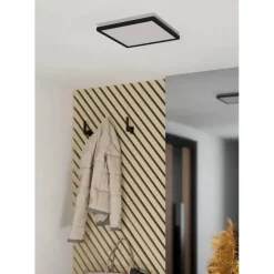 Plafondlampen-EGLO Minerario Plafonnière - LED - Kunststof - Zwart/Wit
