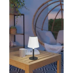 Tafellampen-EGLO Montapalma Tafellamp buiten - LED - Zwart, Wit