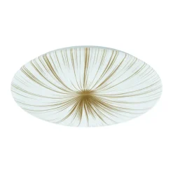 Plafondlampen-EGLO Nieves 1 Plafond- en Wandlamp - LED - Ø 51 cm - Wit/Goud