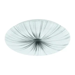 EGLO Nieves Wandlamp/Plafondlamp - LED - Ø 41 cm - Wit/Zilver