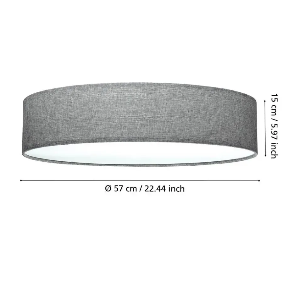 Plafondlampen-EGLO Pasteri Plafonnière - 57 cm - Wit