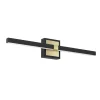 Wandlampen-EGLO Peguera Wandlamp - LED - 60 cm - Zwart/Goud - Spiegellamp