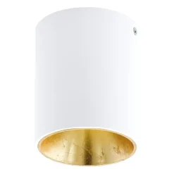 Spots-EGLO plafondspot Polasso - wit/goud - Ø10 cm