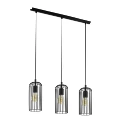 EGLO Roccamena 1 Hanglamp - E27 - 73 cm - Zwart
