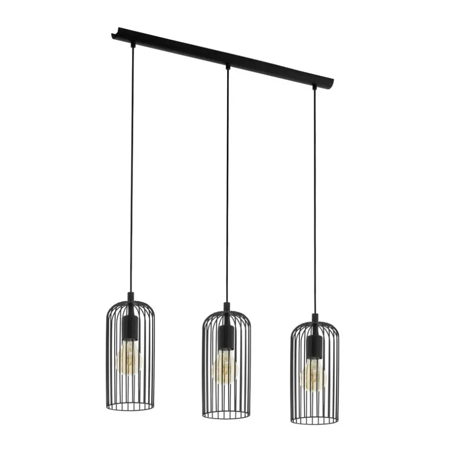 EGLO Roccamena 1 Hanglamp - E27 - 73 cm - Zwart