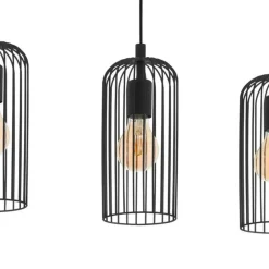 EGLO Roccamena 1 Hanglamp - E27 - 73 cm - Zwart