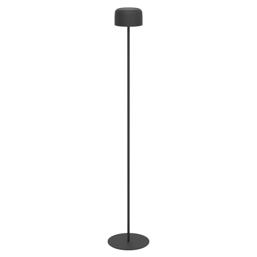EGLO Roccanova-L Vloerlamp - Solar - 120 cm - Zwart - Oplaadbaar