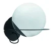 Wandlampen-EGLO Sabalete Wandlamp - E27 - Glas - Zwart/Wit