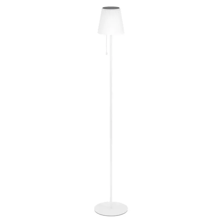 EGLO Scordiano-L Vloerlamp - Solar - 120 cm - Wit - Oplaadbaar