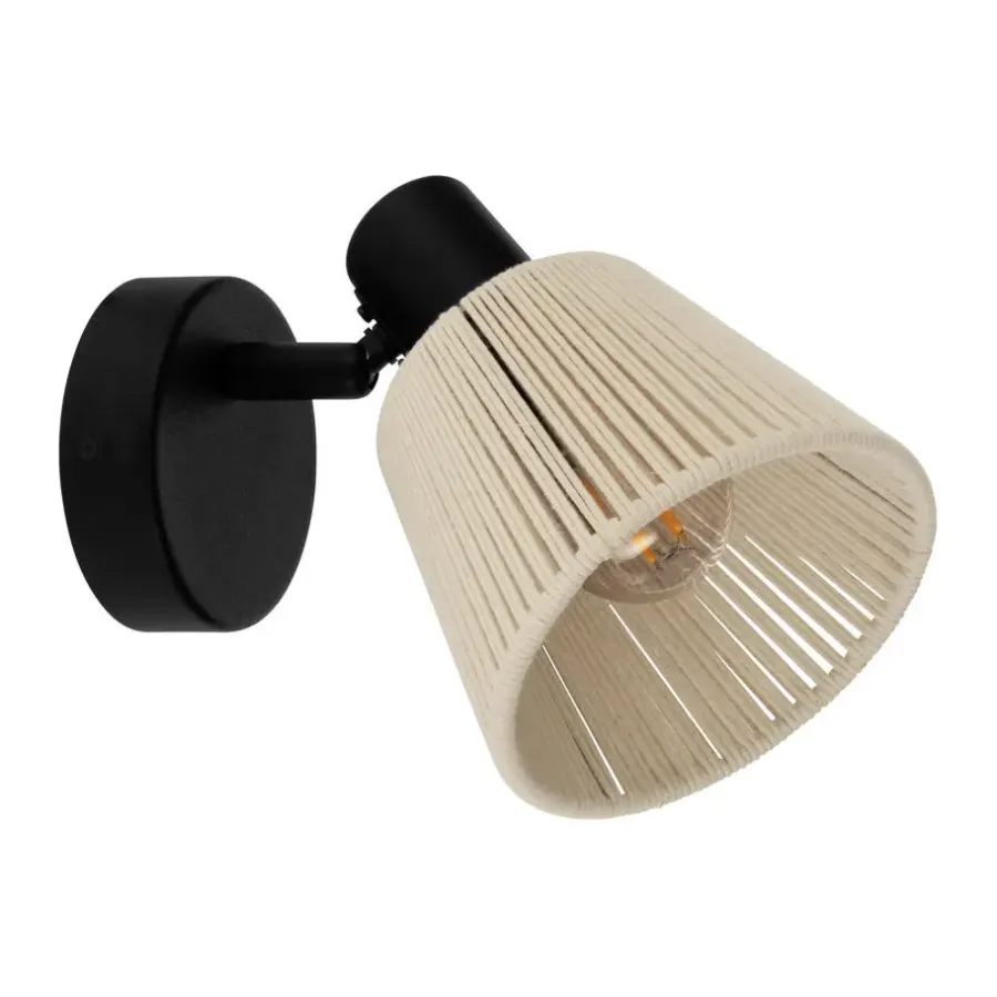 Wandlampen-EGLO Seagard Spot - E14 - 11.5 cm - Crème - Kantelbaar
