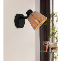 Wandlampen-EGLO Seagard Spot - E14 - 11.5 cm - Crème - Kantelbaar