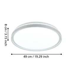 Plafondlampen-EGLO Seluci Plafonnière - LED - 49 cm - Wit
