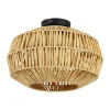 EGLO Sheldon Plafondlamp - E27 - Ø 38 cm - Bruin/Zwart - Papier