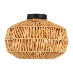 EGLO Sheldon Plafondlamp - E27 - Ø 38 cm - Bruin/Zwart - Papier