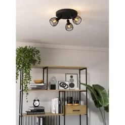 EGLO Sonnino Spot - E14 - Ø 25 cm - Zwart