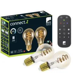 EGLO connect.z EGLO starter-z Starterspakket - 2x E27 Spiral LED lampen - Afstandsbediening