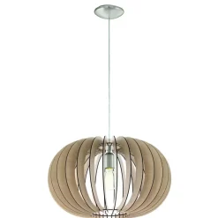 Hanglampen-EGLO Stellato Hanglamp - E27 - Ø 50 cm - Nikkelmat