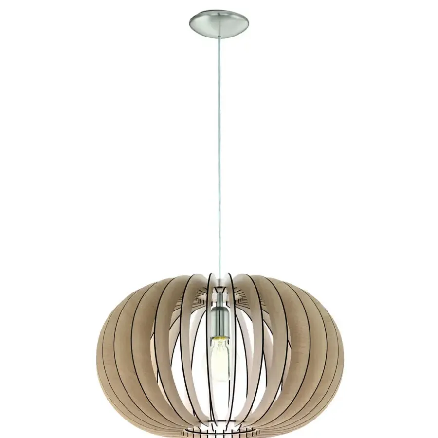 Hanglampen-EGLO Stellato Hanglamp - E27 - Ø 50 cm - Nikkelmat