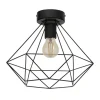 EGLO Tarbes Plafondlamp - E27 - Ø 32,5 cm - Zwart