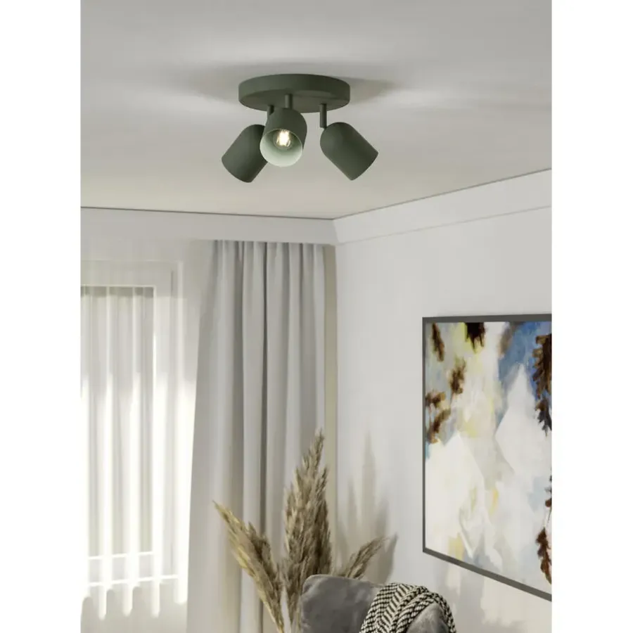 EGLO Tilston Spot - E14 - Ø 25 cm - Groen - Kantelbaar