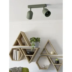 Spots-EGLO Tilston Spot - E14 - 28 cm - Groen - Kantelbaar