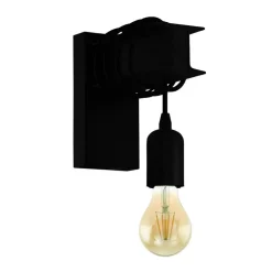 Wandlampen-EGLO Townshend 6 Wandlamp - E27 - 19 cm - Zwart