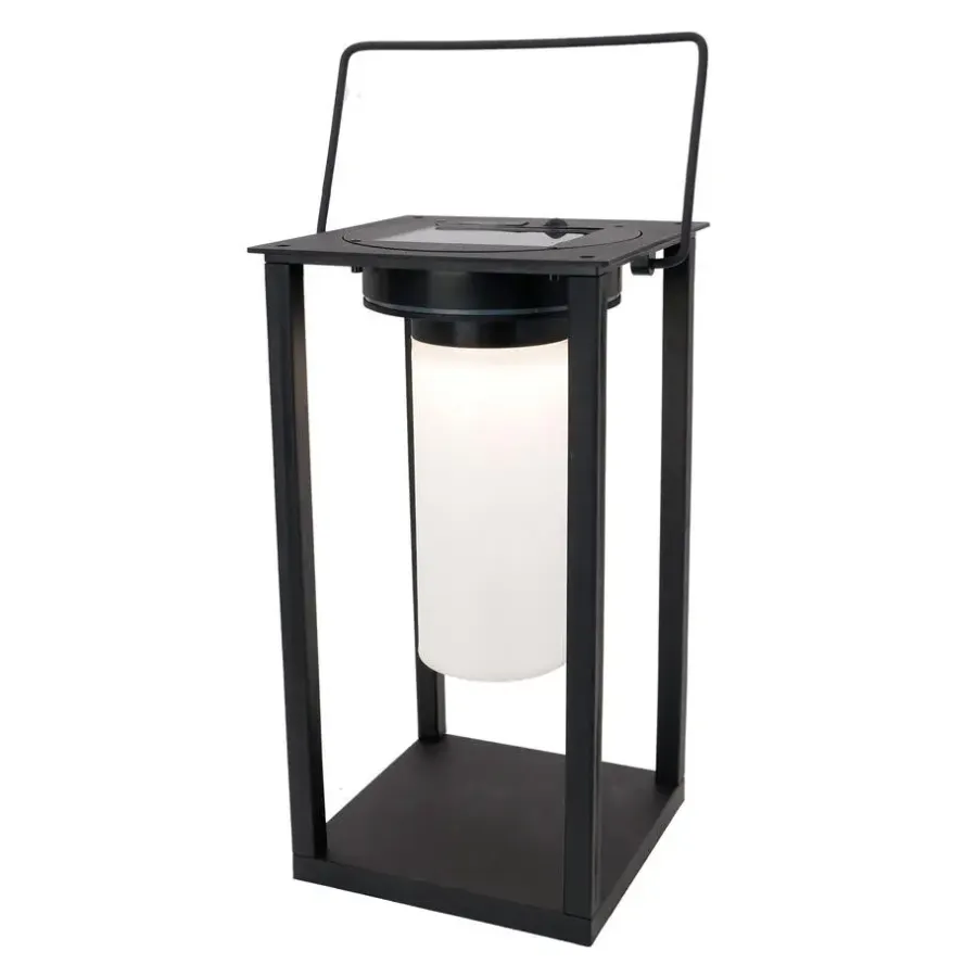 EGLO Usigni Solar Tafellamp - 28 cm - Zwart/Wit