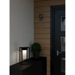 EGLO Usigni Solar Tafellamp - 28 cm - Zwart/Wit