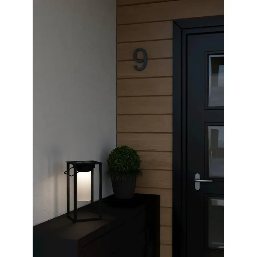EGLO Usigni Solar Tafellamp - 28 cm - Zwart/Wit