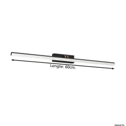 EGLO Verdello Spiegellamp - LED - 60 cm - Zwart/Koper/Wit