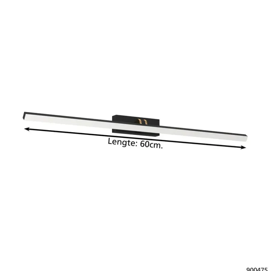 EGLO Verdello Spiegellamp - LED - 60 cm - Zwart/Koper/Wit