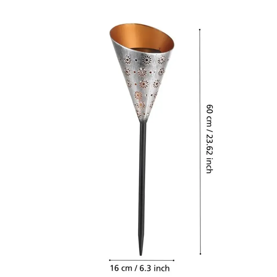 Prikspots-EGLO z_solar tuinverlichting zonne-energie - prikspot - LED - Koper