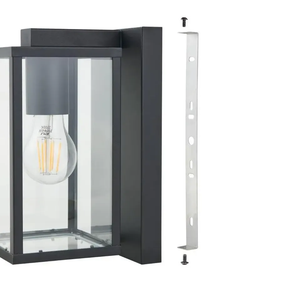 EGLO BudroneWandlampBuiten-E27-27cm-Zwart
