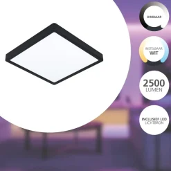 EGLO connect.z EGLOconnect.zFueva-ZSmartOpbouwlamp-28,5cm-Zwart -Dimbaar