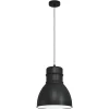 Hanglampen-EGLO EburyHanglamp-E27-Ø38cm-Zwart/Wit