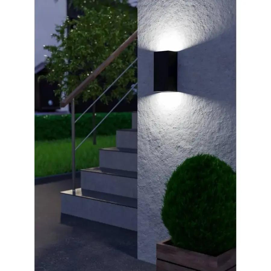 Wandlampen-EGLO EremitanaWandlampBuiten-GU10-24cm-Zwart